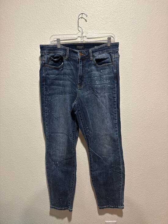 Judy Blue Denim - Judy Blue Bleach Splatter Boyfriend Fit Jeans Size 16W